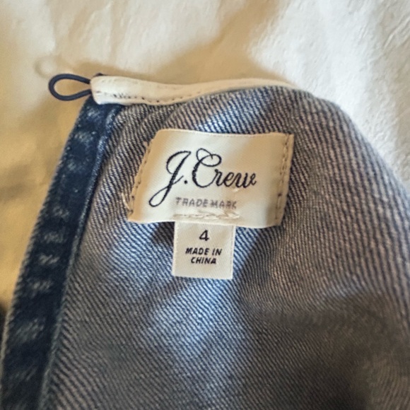 J. Crew Blue Denim Mini Shift Dress - Picture 4 of 5